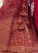 Alluring Maroon Bridal Lehenga Choli