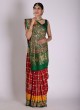 Red And Green Gajji Gharchola Silk Saree