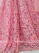 Light Pink Net Saree
