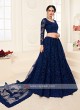 navy blue color lehenga choli