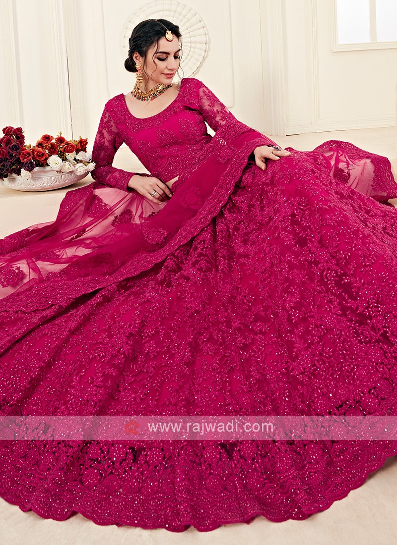 Velvet Pink Zari Designer Lehenga Choli | Designer lehenga choli, Lehenga  choli online, Bridal lehenga