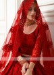 amazing red color lehenga choli