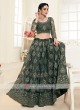 mehndi green color lehenga choli