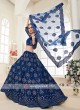 royal blue color lehenga choli