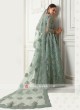 cadet blue color lehenga choli