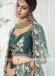 Mulberry Silk Lehenga Choli In Dark Green