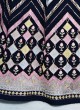 Dark Blue Embroidered Chiffon lehenga Choli