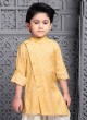 Yellow And White Bandhani Printed Kurta Pajama