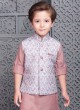 Wedding Wear Printed Nehru Jacket Set