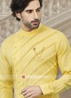 Stylish Cotton Kurta In Yellow