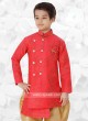 Gajari Pink & Golden Indo Western For Boys