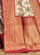 Banarasi Silk Woven Patola Saree In Cream Color