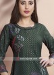 Party Wear Bottle Green Kurti