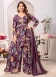 Floral Printed Palazzo Style Suit