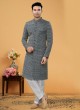 Thread Embroidered Indowestern Set For Men