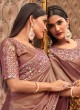 Onion Pink Wedding Wear Saree