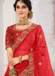 Bridal Red Semi Stitched Lehenga Choli