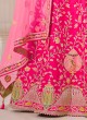 Khatli Work Deep Pink Lehenga Choli