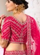 Bridal Rani Color Semi Stitched Lehenga