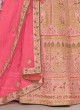 Silk Semi Stitched Lehenga In Light Pink Color