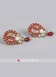 Beautiful Red Diamond Work Earrings