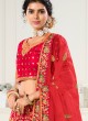 Bridal Lehenga Choli In Red Color