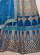 Wedding Blue And Grey Lehenga Choli