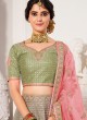 Sea Green And Grey Lehenga Choli