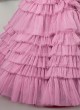 Hot Pink Sequins Embroidered Designer Gown