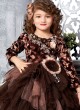 Stunning Brown Floral Patch Work Gown