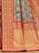 Banarasi Silk Grey Woven Patola Saree