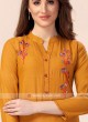 Mustard Yellow Soft Cotton Kurti