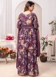 Floral Printed Palazzo Style Suit