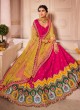 Wedding Wear Lehenga Choli In Rani Color