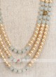 Golden And Grey Pearl Mala For Wedding