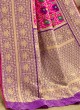 Banarasi Silk Patola Printed Pink Saree