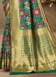 Banarsai Silk Patola Printed Saree