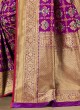 Purple Banarasi Silk Woven Patola Saree