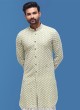 Stylish Lucknowi Work Silk Indowestern