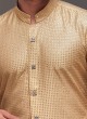 Golden Sequins Kurti With Dhoti Style Salwar