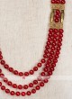 Maroon Color Groom Mala For Wedding