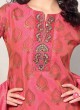 Gajari Pink Color Pant Style Suit