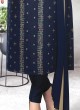 Designer Navy Blue Color Pant Style Suit