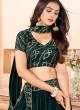 Dark Green Georgette Lehenga Choli