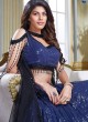 Black And Blue Sequins Work Lehenga Choli