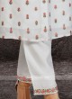 Soft Silk Kurti Set In White