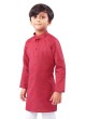 Maroon And White Color Kurta Pajama