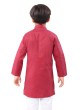 Maroon And White Color Kurta Pajama