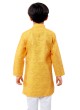 Yellow And White Color Kurta Pajama