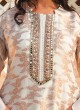 Classic Cream Color Palazzo Style Suit For Womens